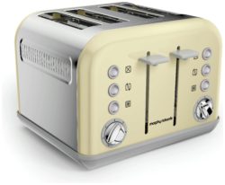 Morphy Richards - Toaster - 242033 Accents - 4 Slice - Cream.